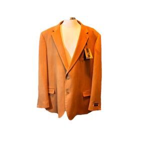 ProntoModa Couture Mens 58R Sports Coat Lambs Wool Cashmere Old Money Business